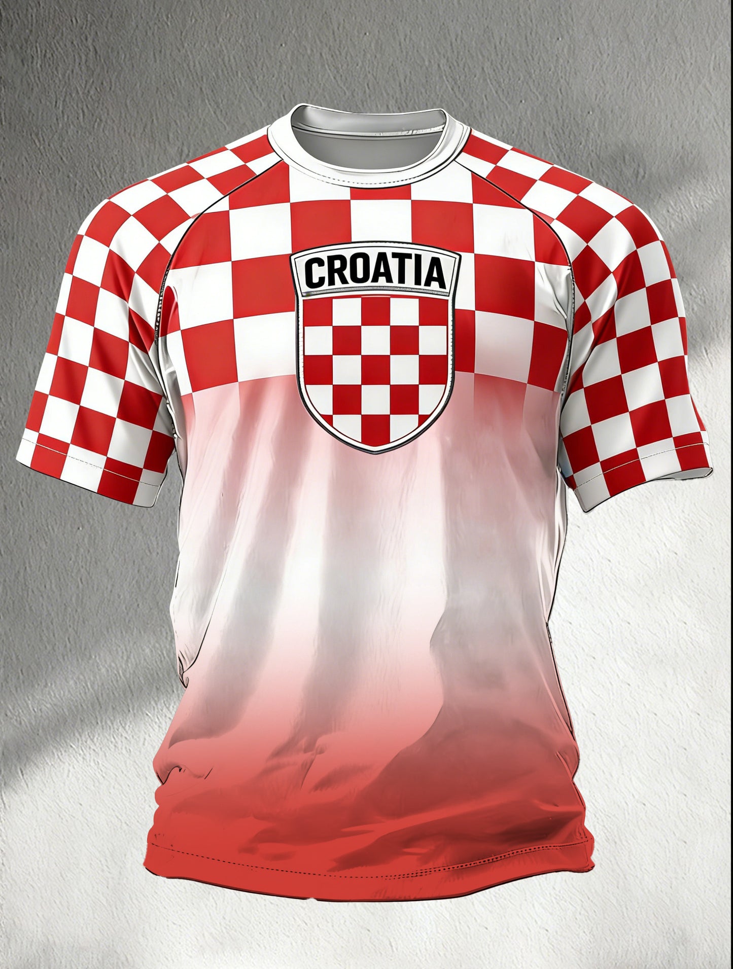 Muška hrvatska umjetnost Patchwork Ispis T-shirt