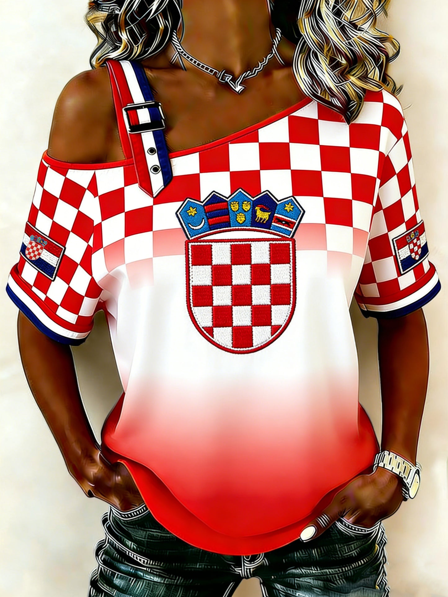 Ženska Hrvatska zastava