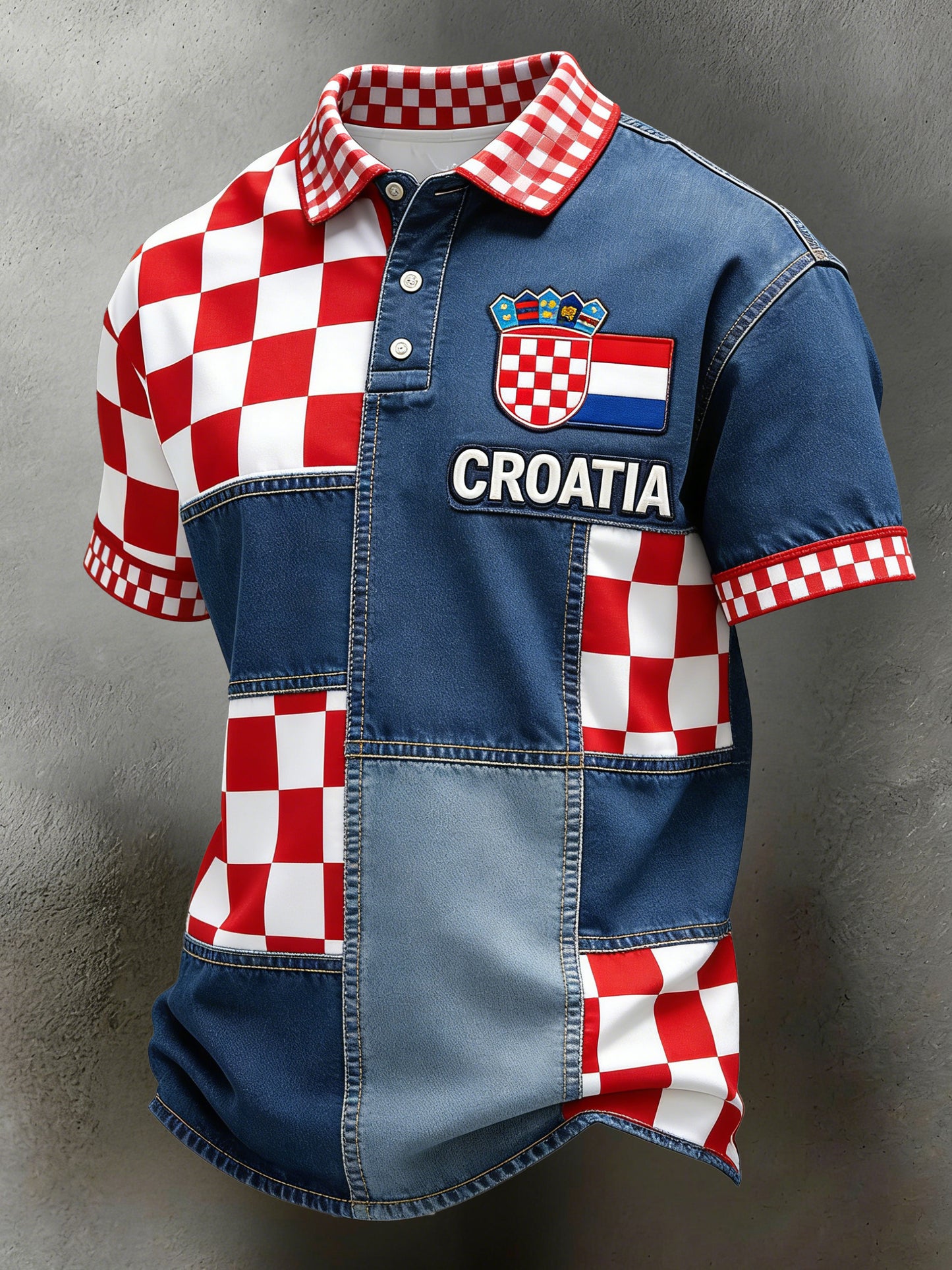 Polo majica za muškarce s hrvatskom zastavom