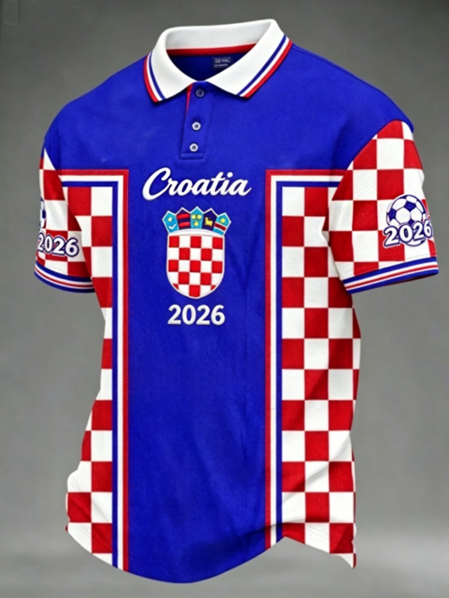 Muška majica polo za Svjetsko prvenstvo 2026. u Hrvatskoj