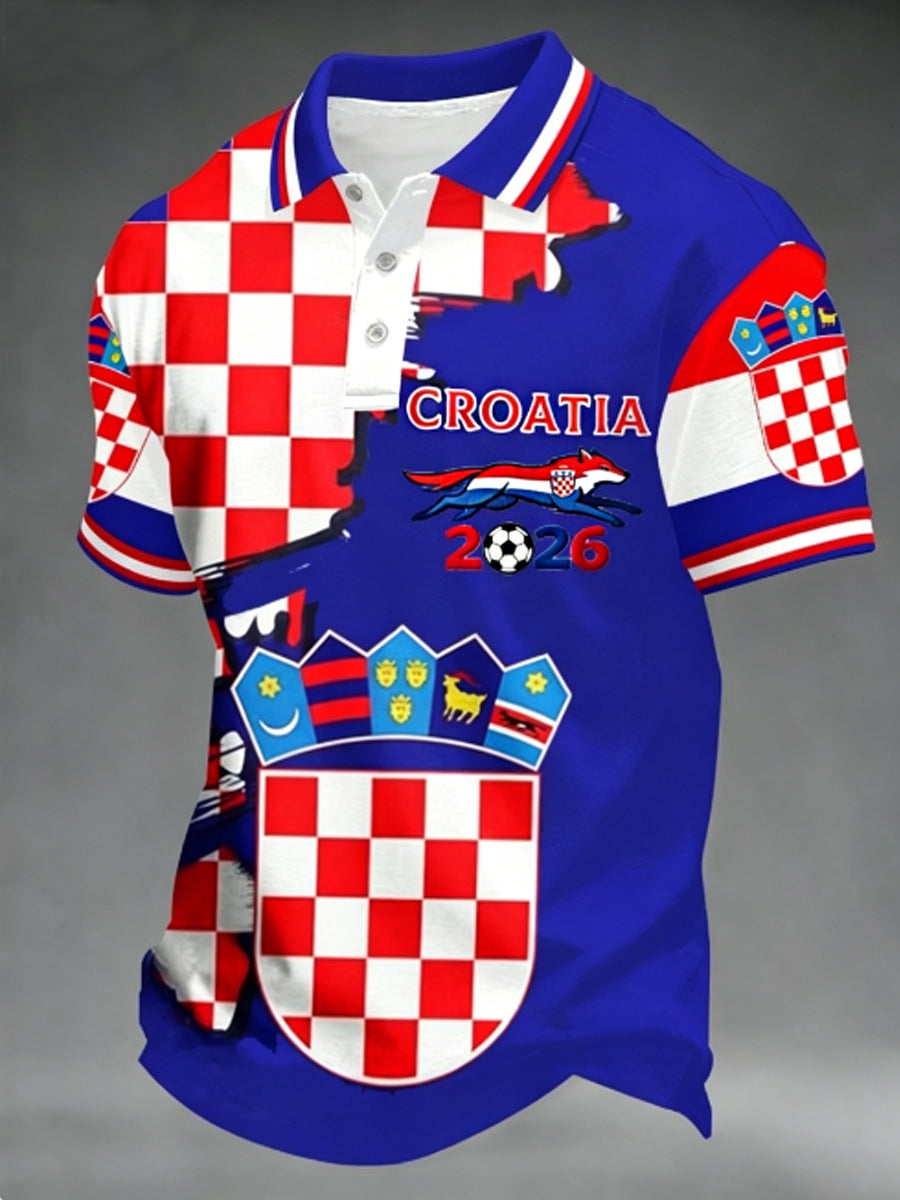Muška majica polo za Svjetsko prvenstvo 2026. u Hrvatskoj