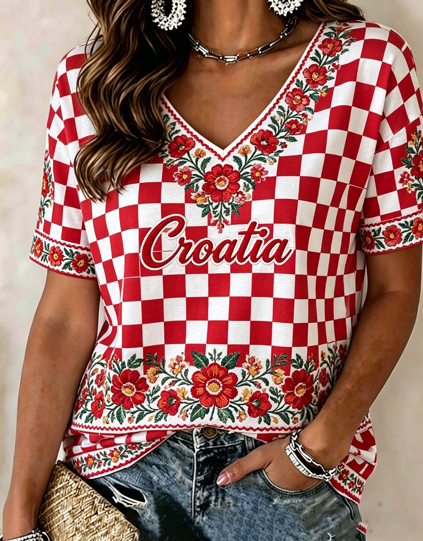 Ženska Hrvatska zastava