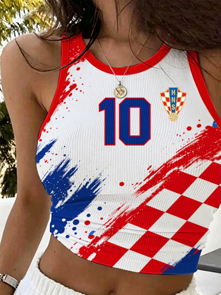 Ženski vintage kupaći kostim s uzorkom za odmor