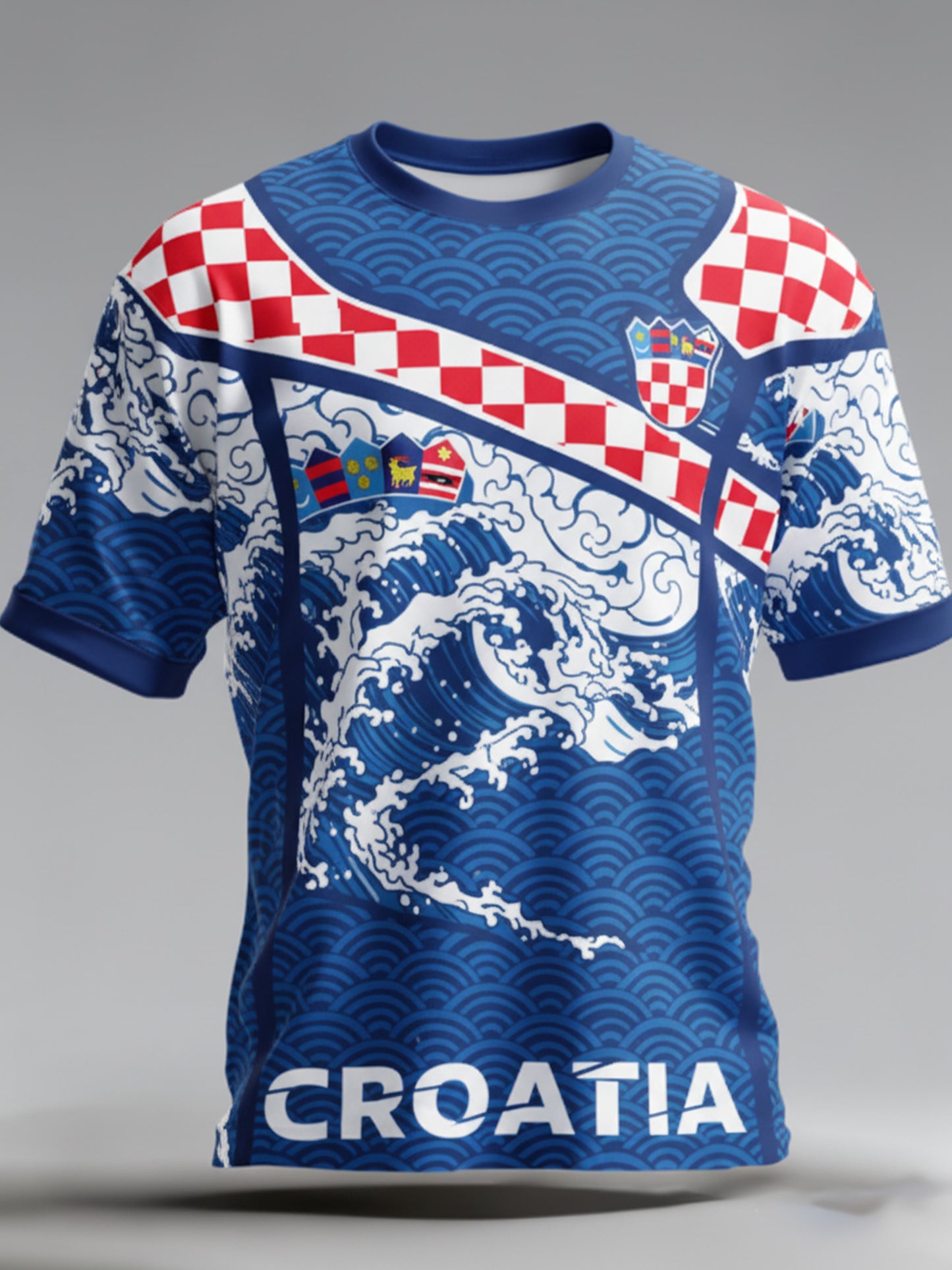 Muška majica s umjetničkim otiskom hrvatskih prirodnih krajolika