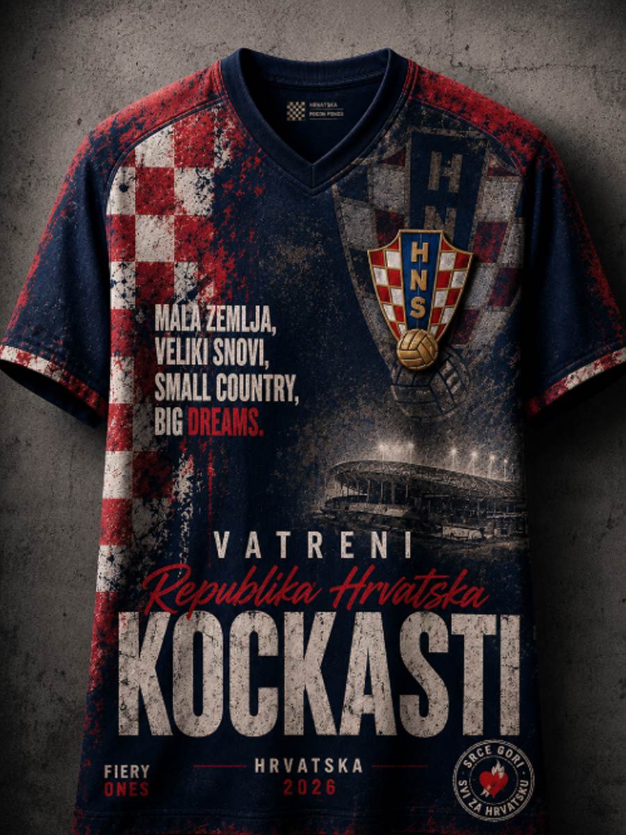 Muška majica s V-izrezom