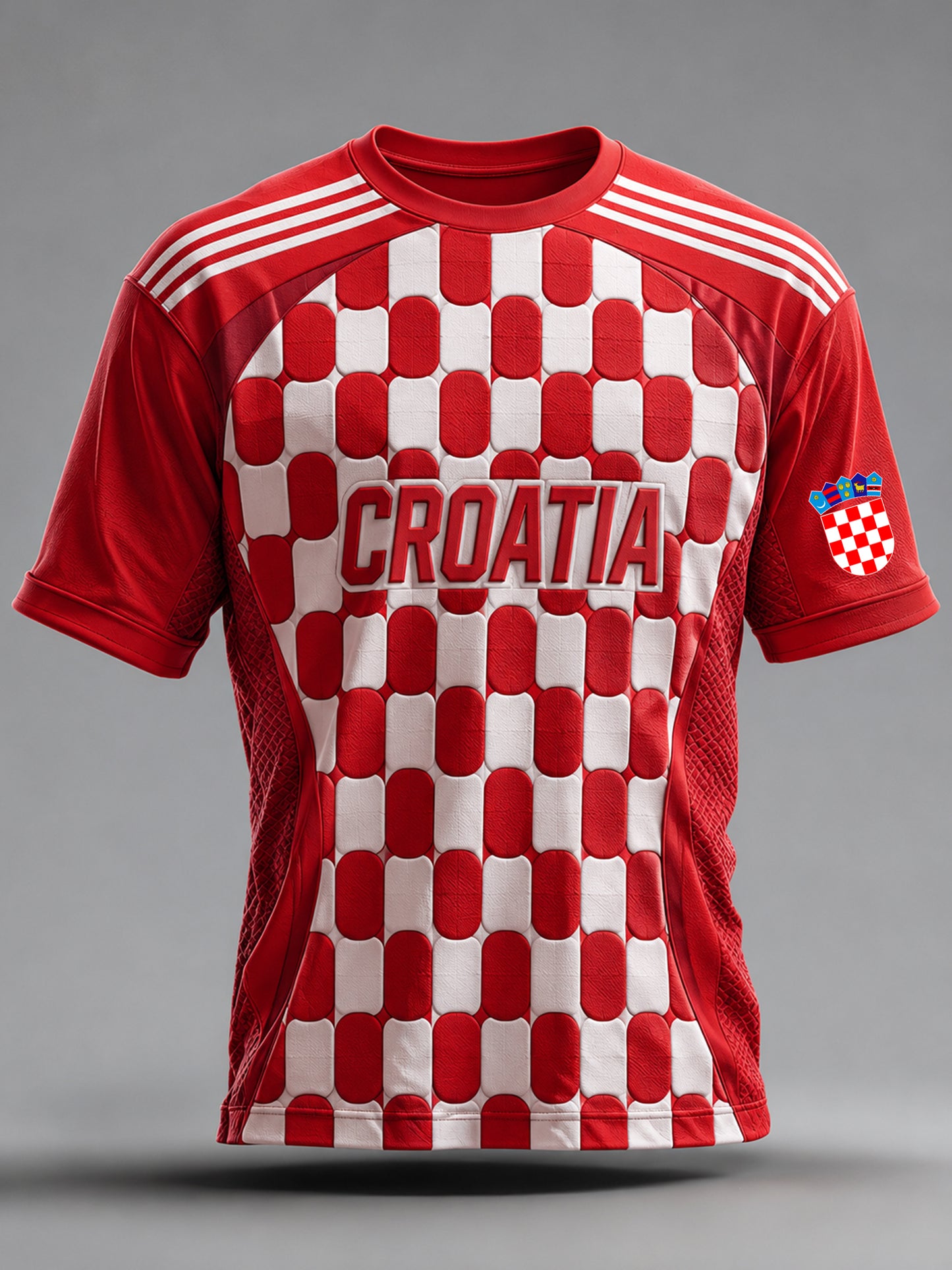 Muškarci Hrvatski nogometni utakmica Navijanje Element Umjetnost Ispis T-majca.
