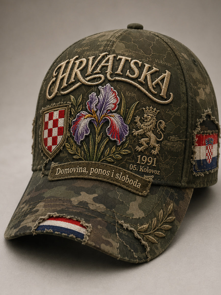 Unisex Hrvatska vojna domovinska umjetnost Print Hat