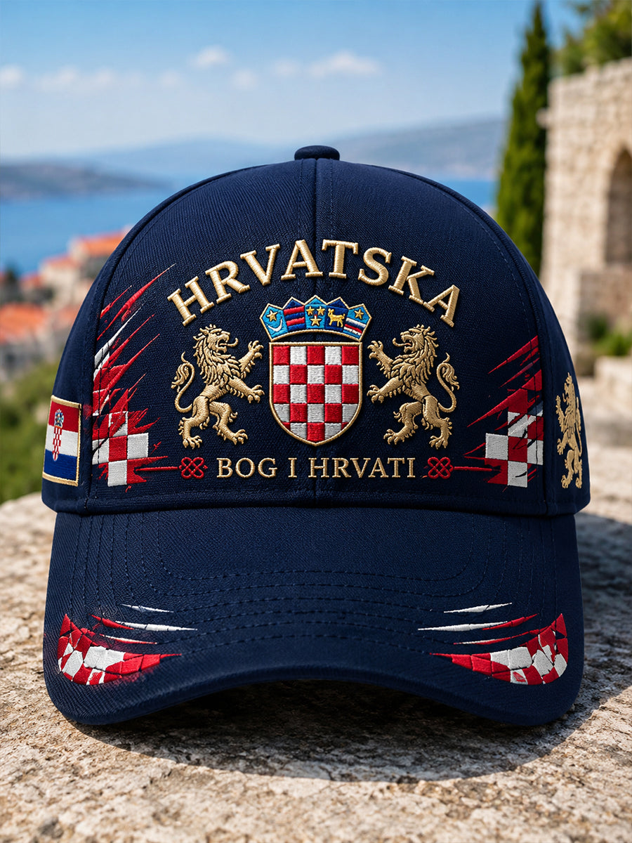 Unisex Hrvatski vojno-inspirirana umjetnost Print Hat