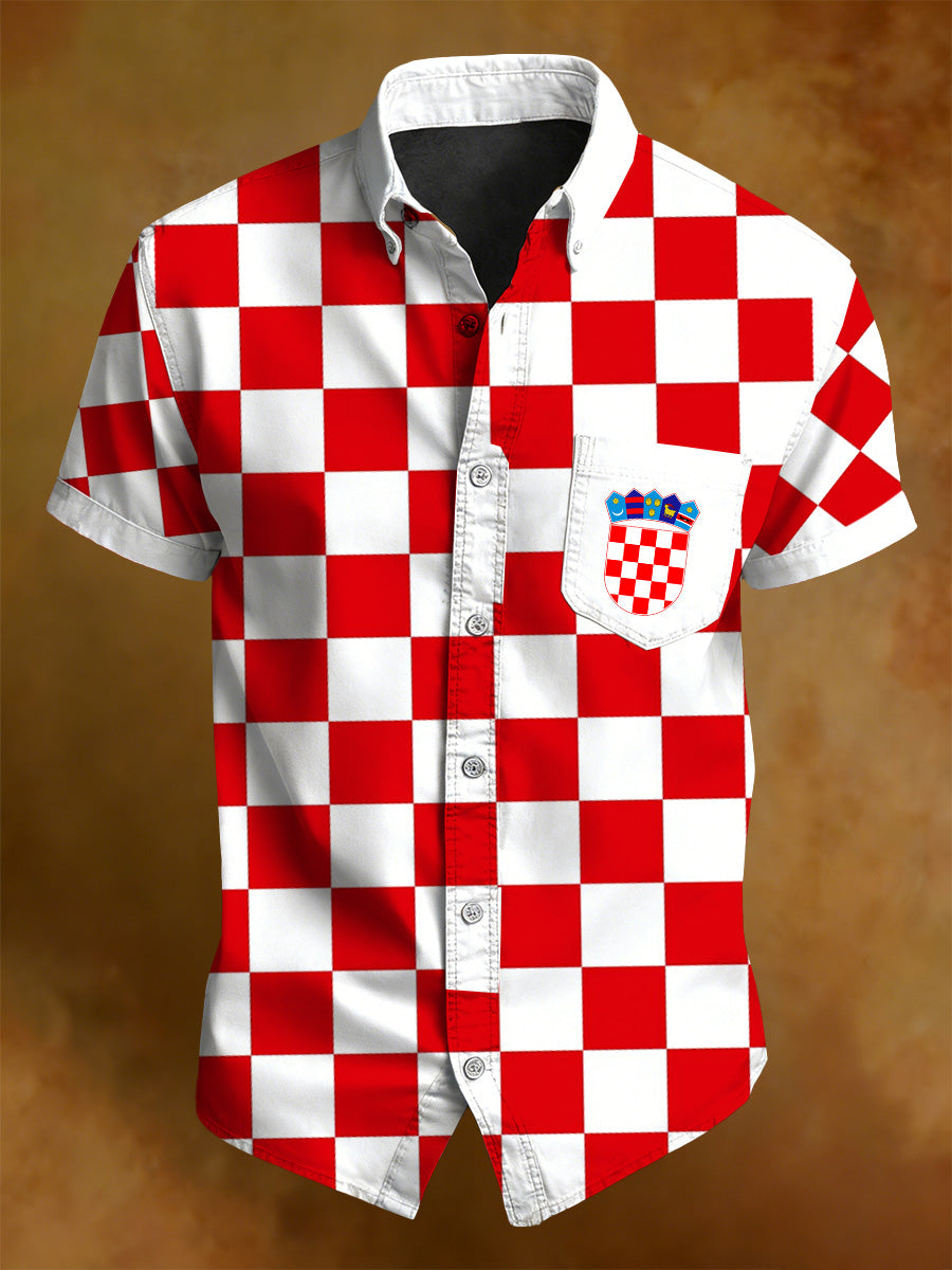 Muška Hrvatska zastava