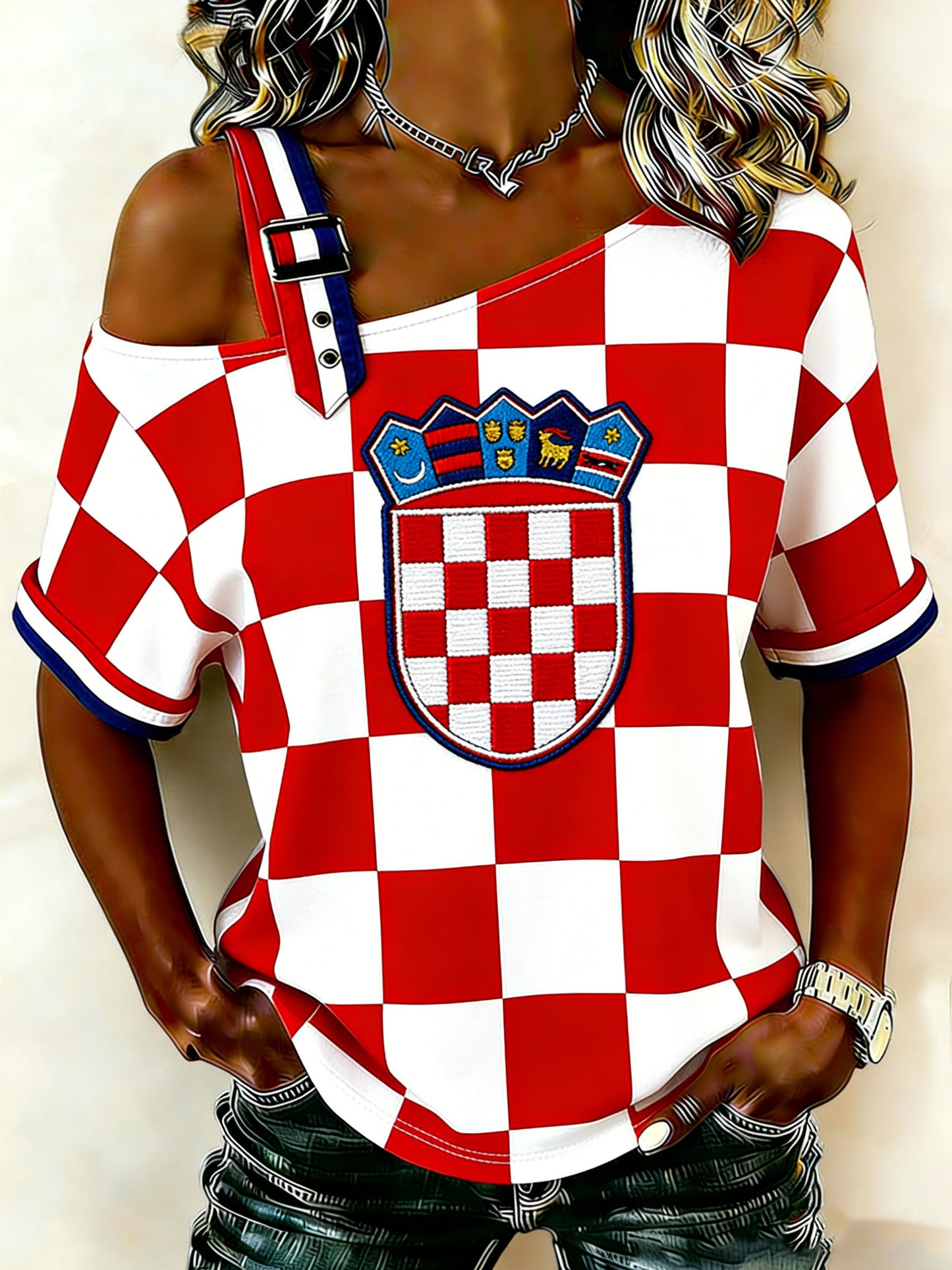 Ženska Hrvatska zastava