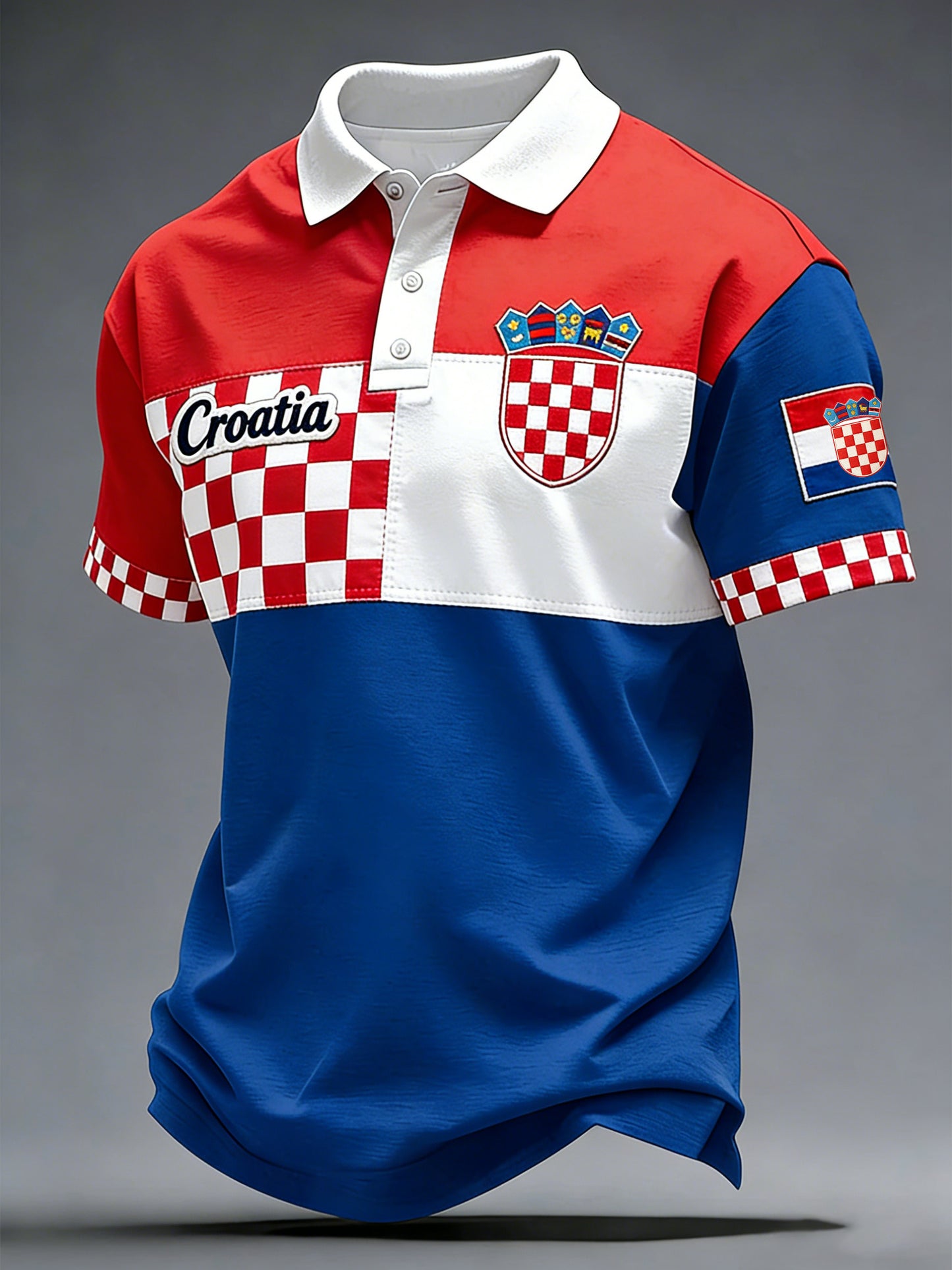 Polo majica za muškarce s hrvatskom zastavom
