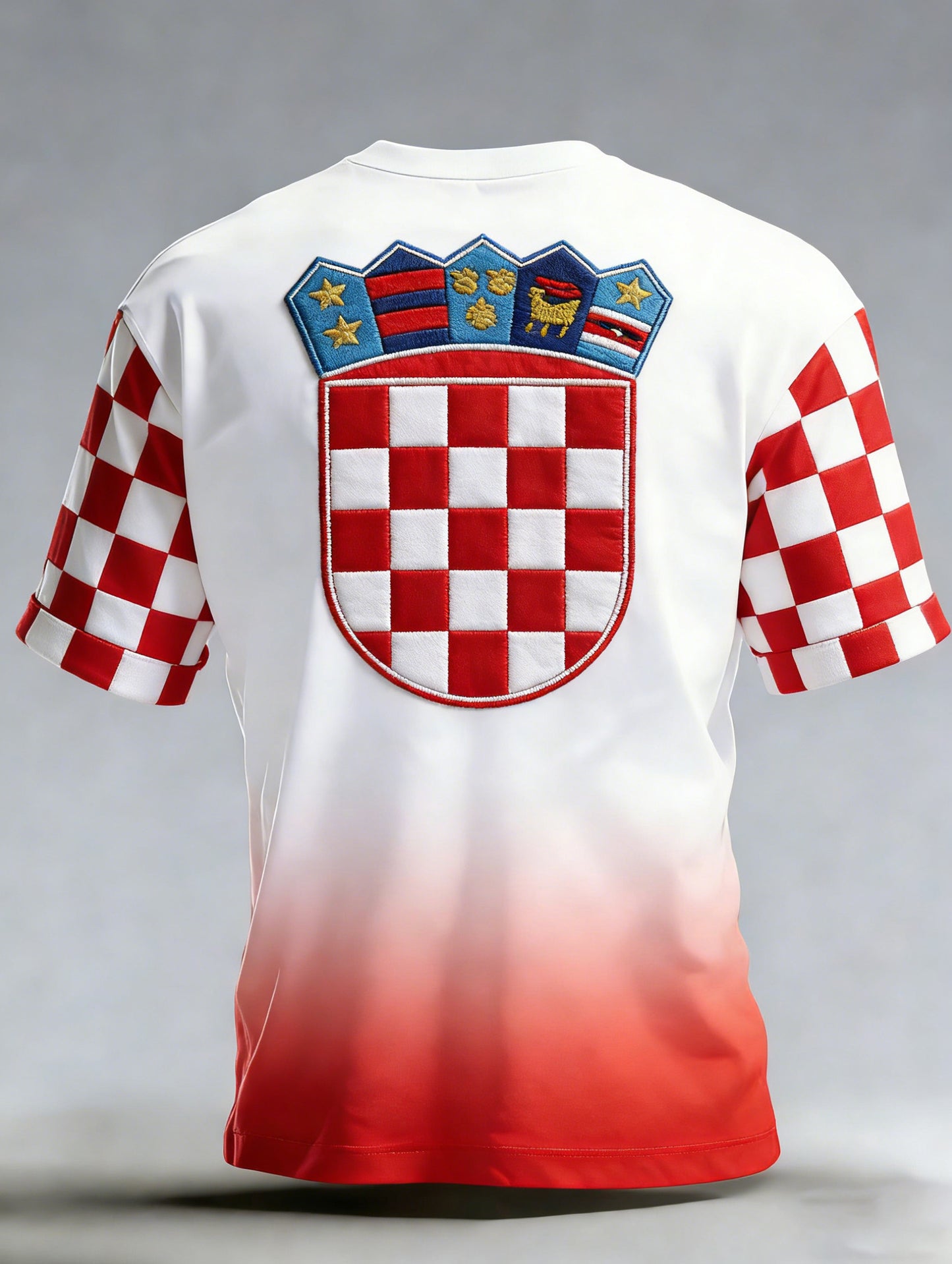 Muška hrvatska zastava shema boja umjetnost Print T-shirt