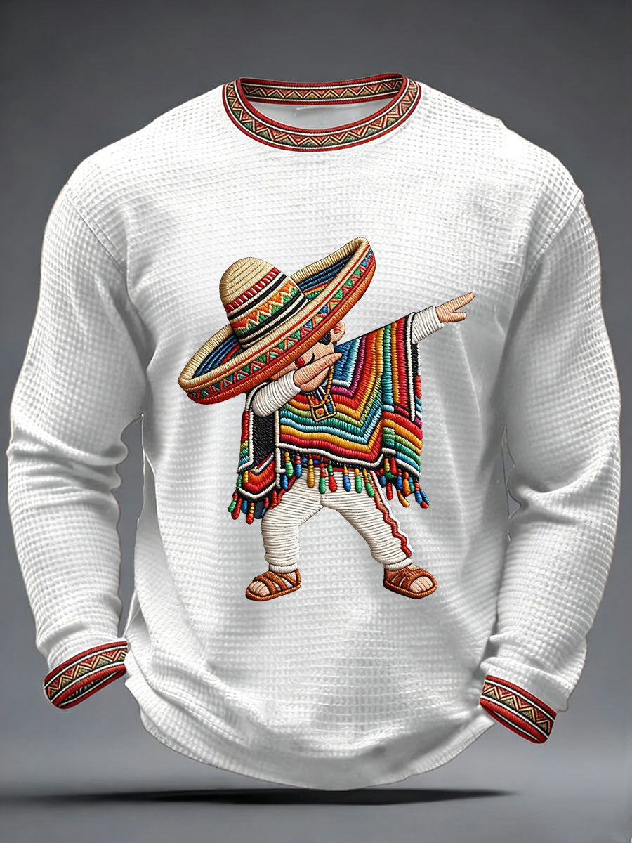 Muška cinco de Mayo tiskana lepljiva majica.