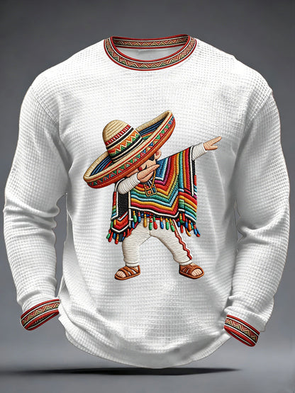Muška cinco de Mayo tiskana lepljiva majica.