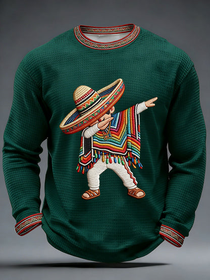 Muška cinco de Mayo tiskana lepljiva majica.