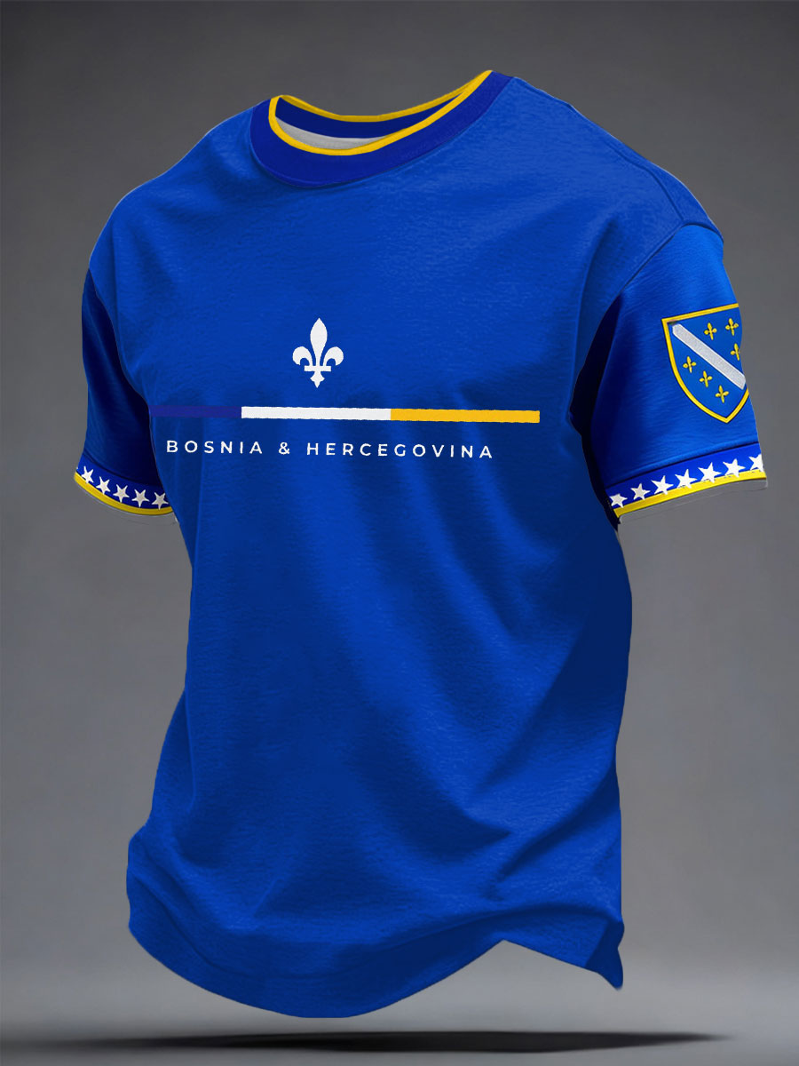 Muška Bosna ZMAJEVI Nogomet ljubavnik Tiskana majica
