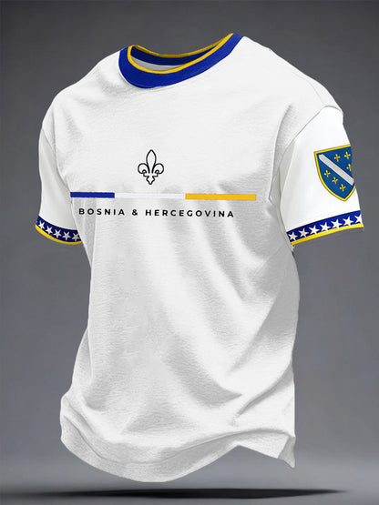 Muška Bosna ZMAJEVI Nogomet ljubavnik Tiskana majica