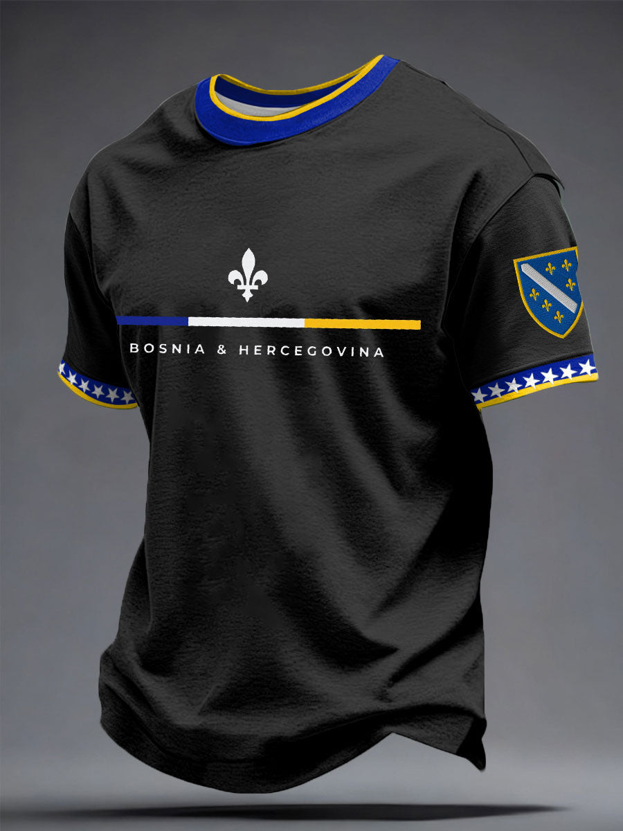Muška Bosna ZMAJEVI Nogomet ljubavnik Tiskana majica
