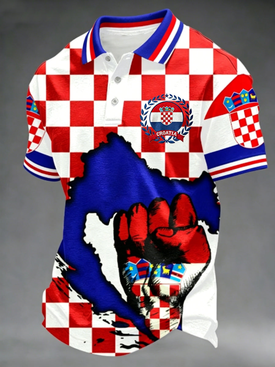 Muška majica polo za Svjetsko prvenstvo 2026. u Hrvatskoj