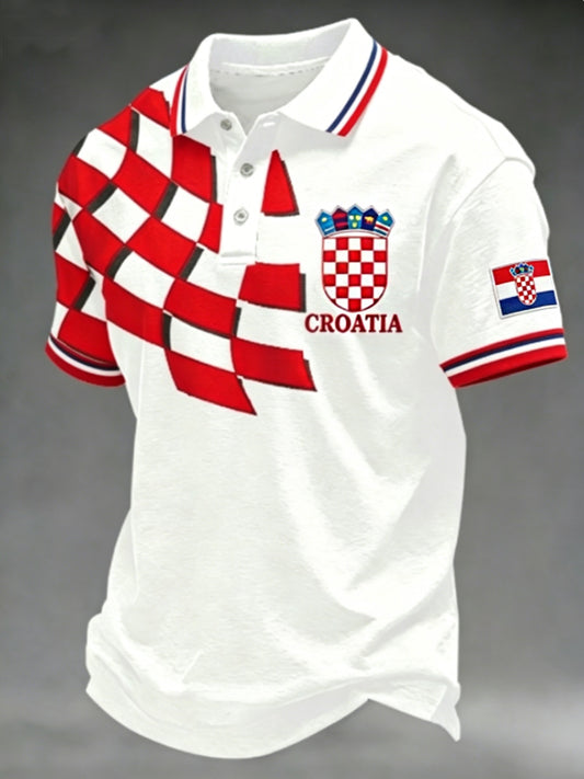 Muška majica polo za Svjetsko prvenstvo 2026. u Hrvatskoj