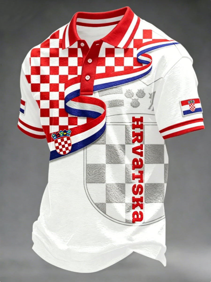 Muška majica polo za Svjetsko prvenstvo 2026. u Hrvatskoj