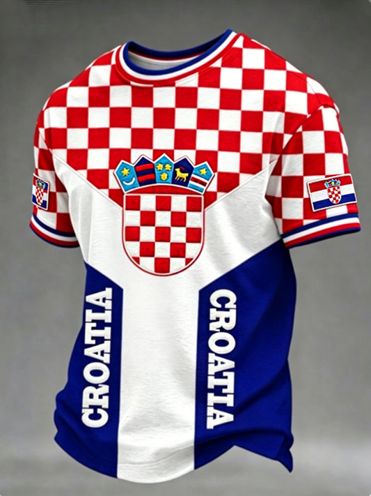Muško Hrvatska Svjetsko prvenstvo 2026 kratke rukave majice kratke rukave