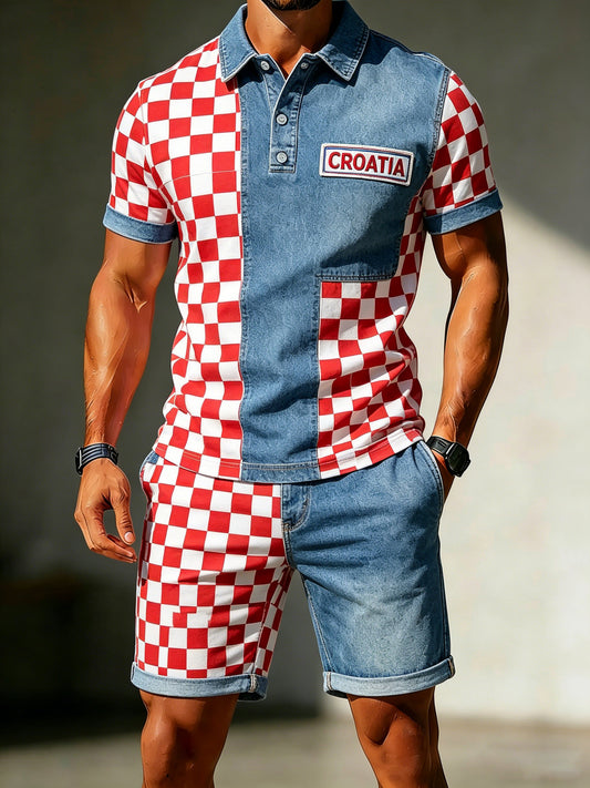 Muška hrvatska zastava