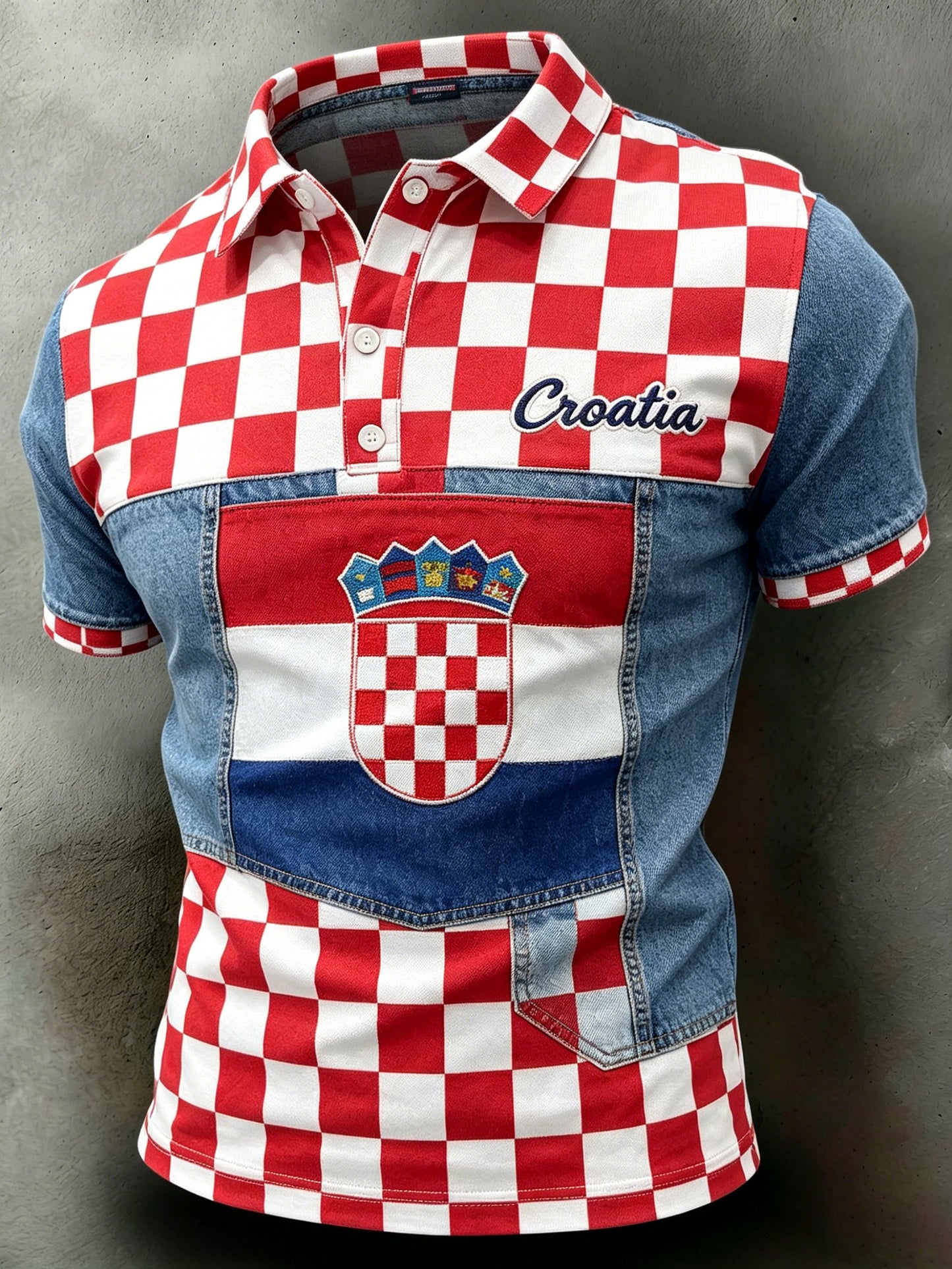 Muška hrvatska zastava
