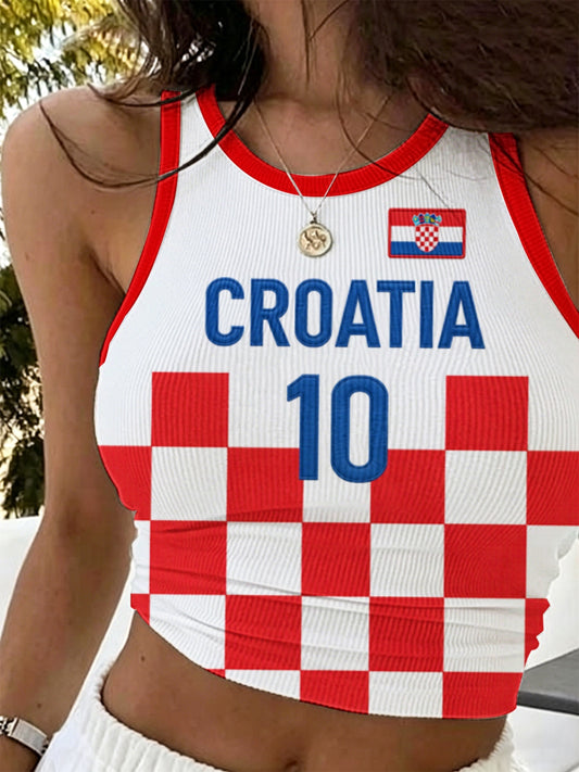 Ženski vintage kupaći kostim s uzorkom za odmor