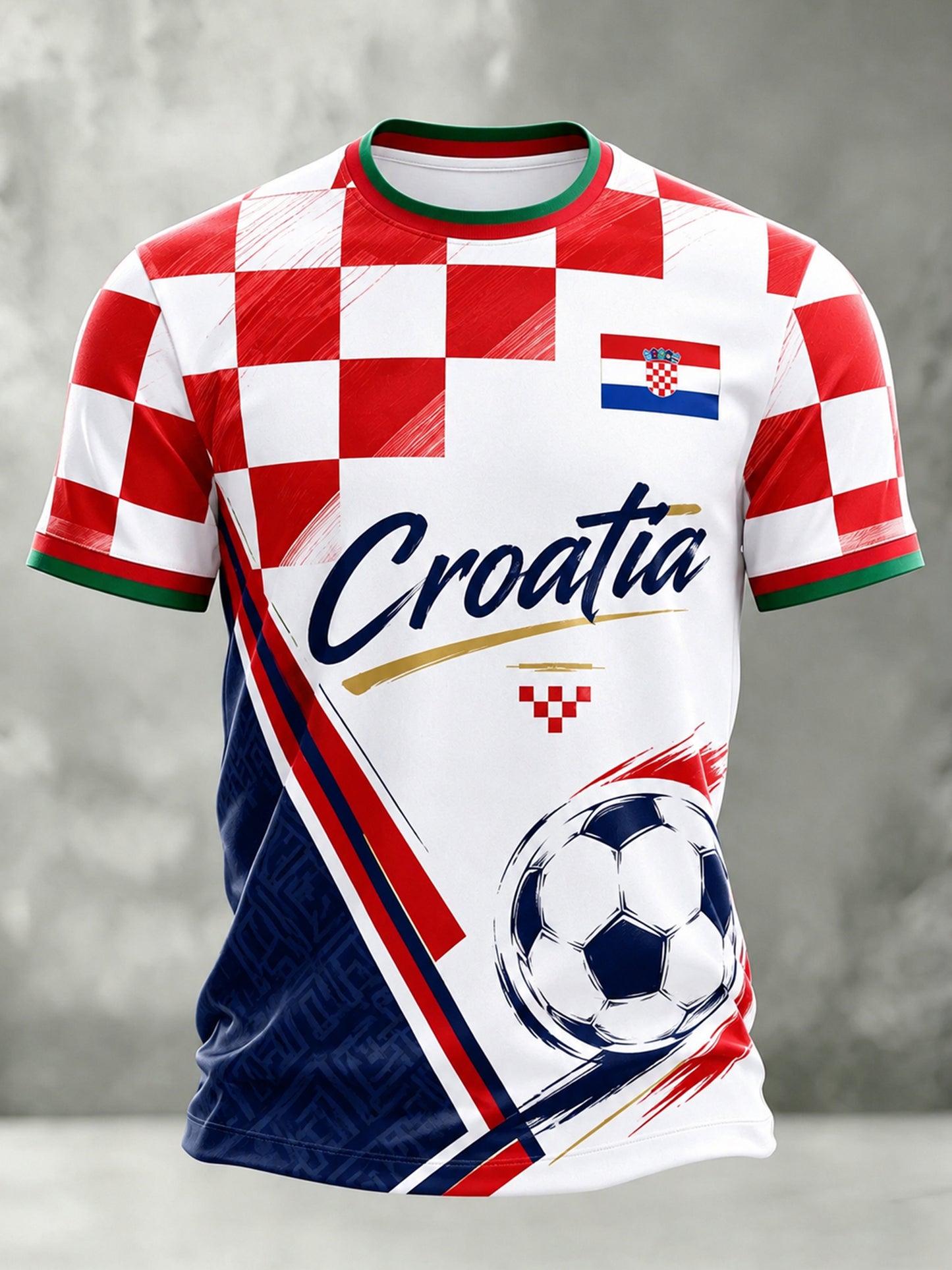 Muškarci Nogometni ljubitelj umjetnosti Ispis T-shirt