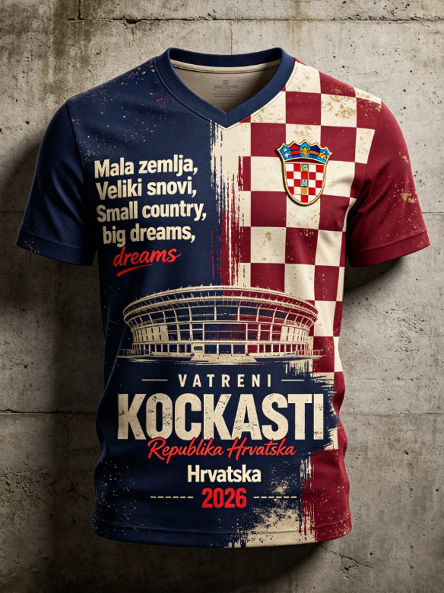 Muška majica s V-izrezom