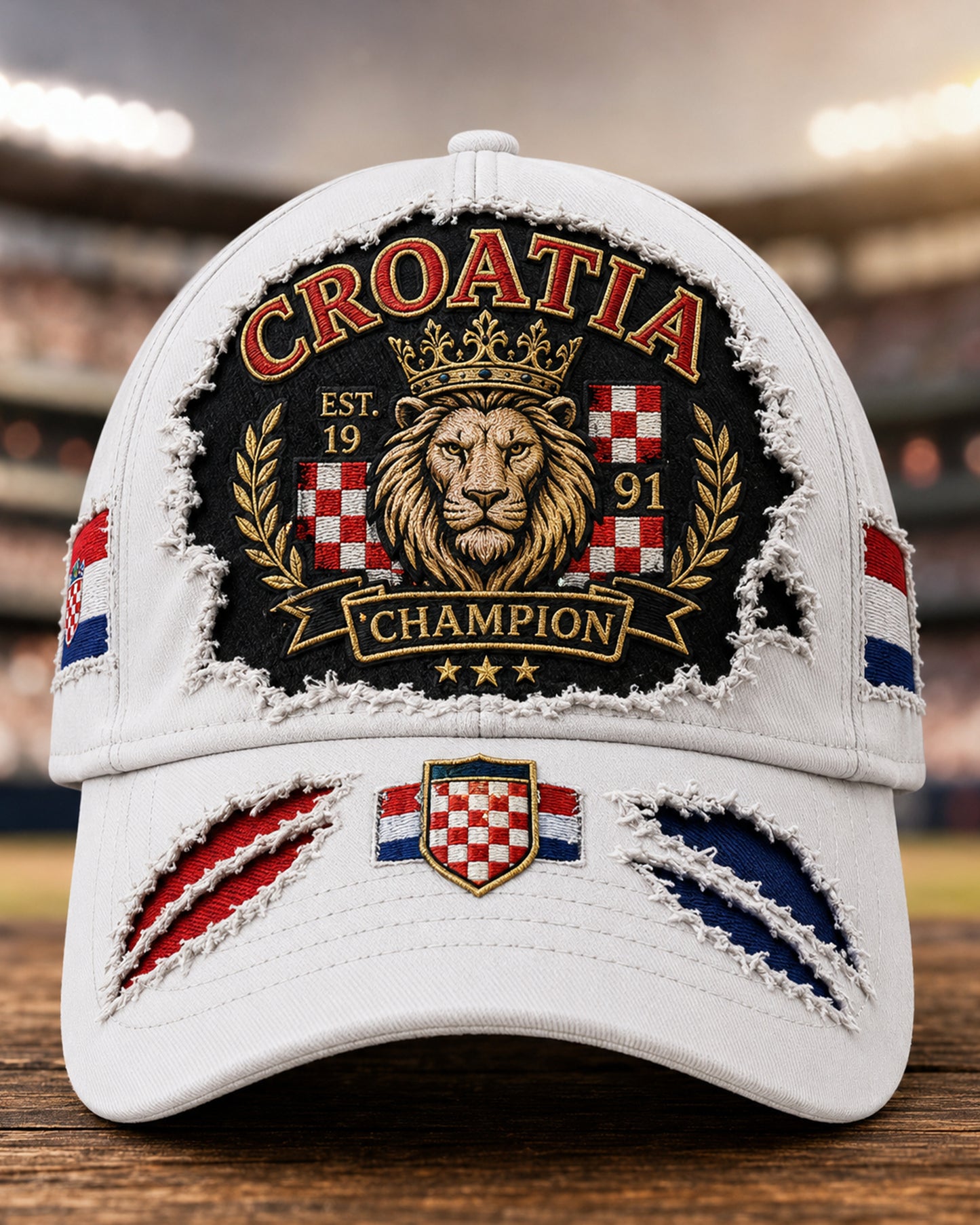 Unisex Hrvatski nogometni meč navijanje umjetnost Print Hat