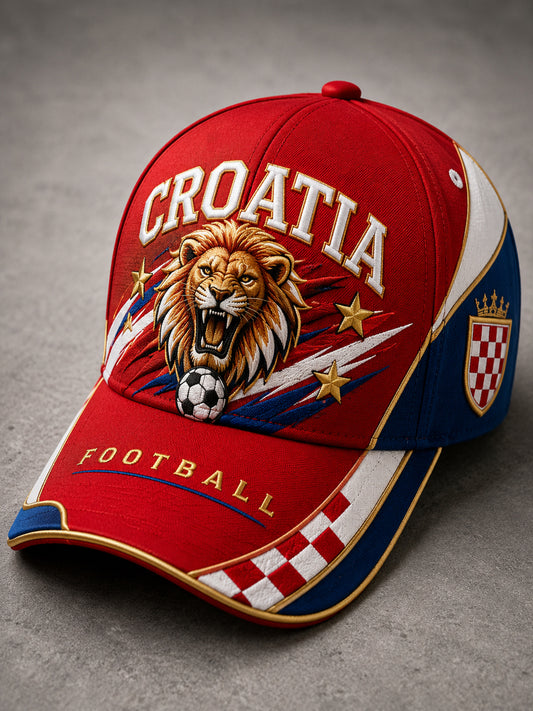 Unisex Hrvatski nogometni meč navijanje umjetnost Print Hat