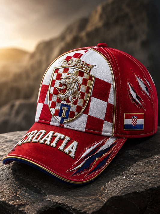 Uniseks hrvatska vojna majica s patriotskim umjetničkim otiskom