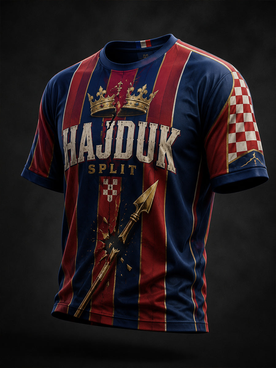 Muška hrvatska Hajduk Duhovno inspirirana umjetnost Tiskaj T-majica