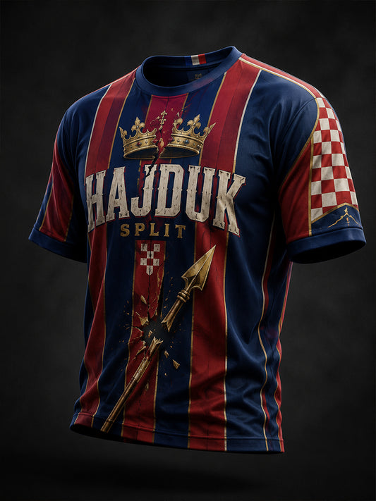 Muška hrvatska Hajduk Duhovno inspirirana umjetnost Tiskaj T-majica