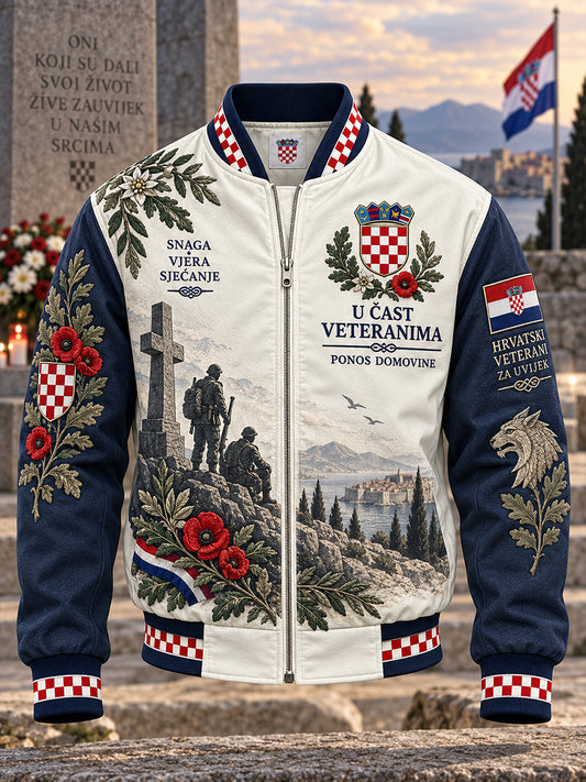 Muškarci Vintage vojno-stilni štampa jaknu